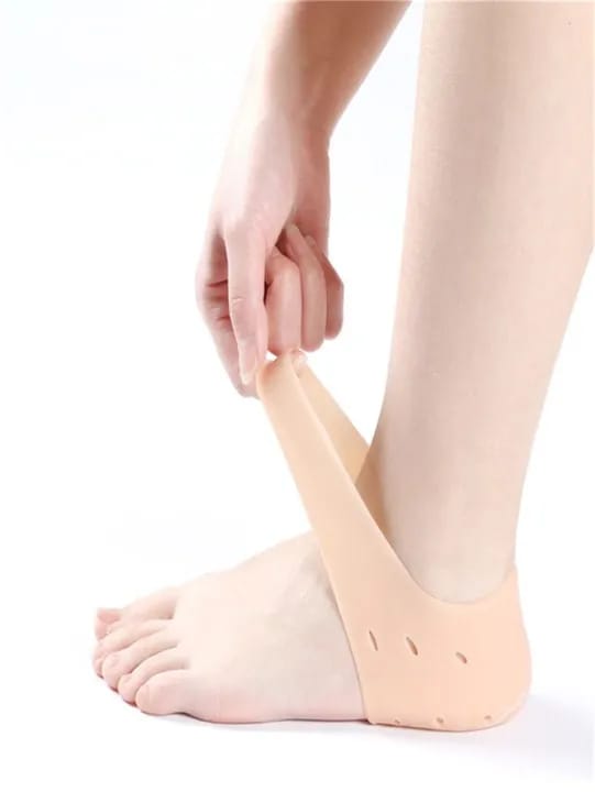 Silicone Gel Heel Pad Socks | Pain Relief & Anti-Crack | 1 Pair - Image 7