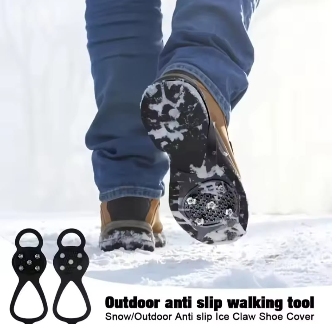 5 Studs Anti-Skid Ice Snow Crampons for Shoes & Boots - Image 4