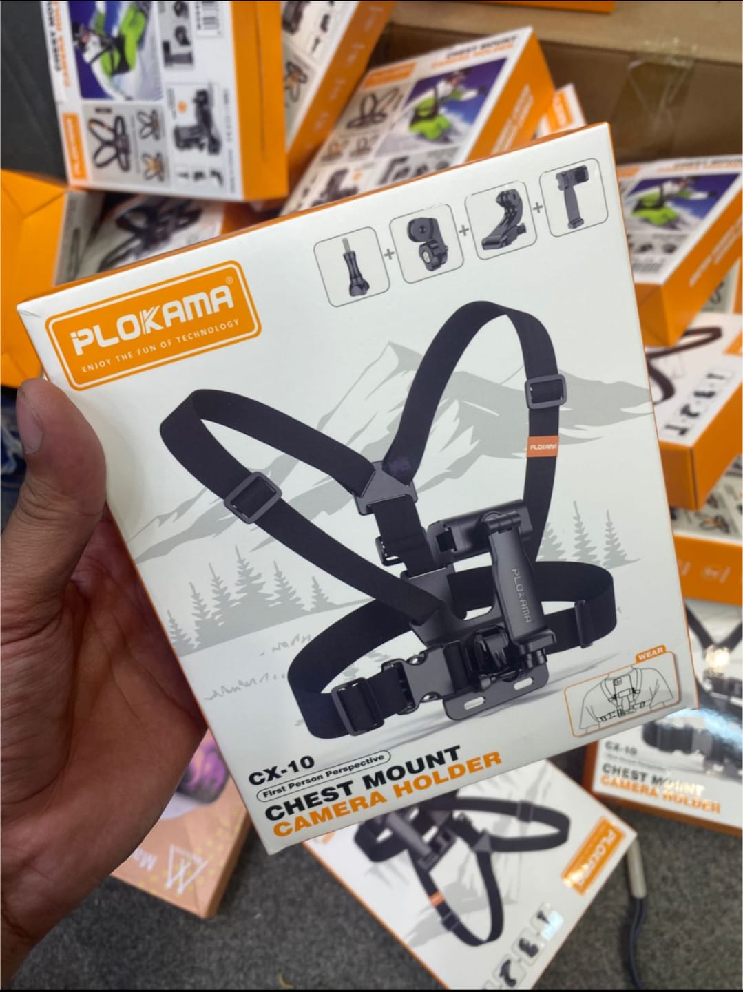 PLOKAMA CX10 360° Action Camera & Phone Chest Mount Holder - Image 3