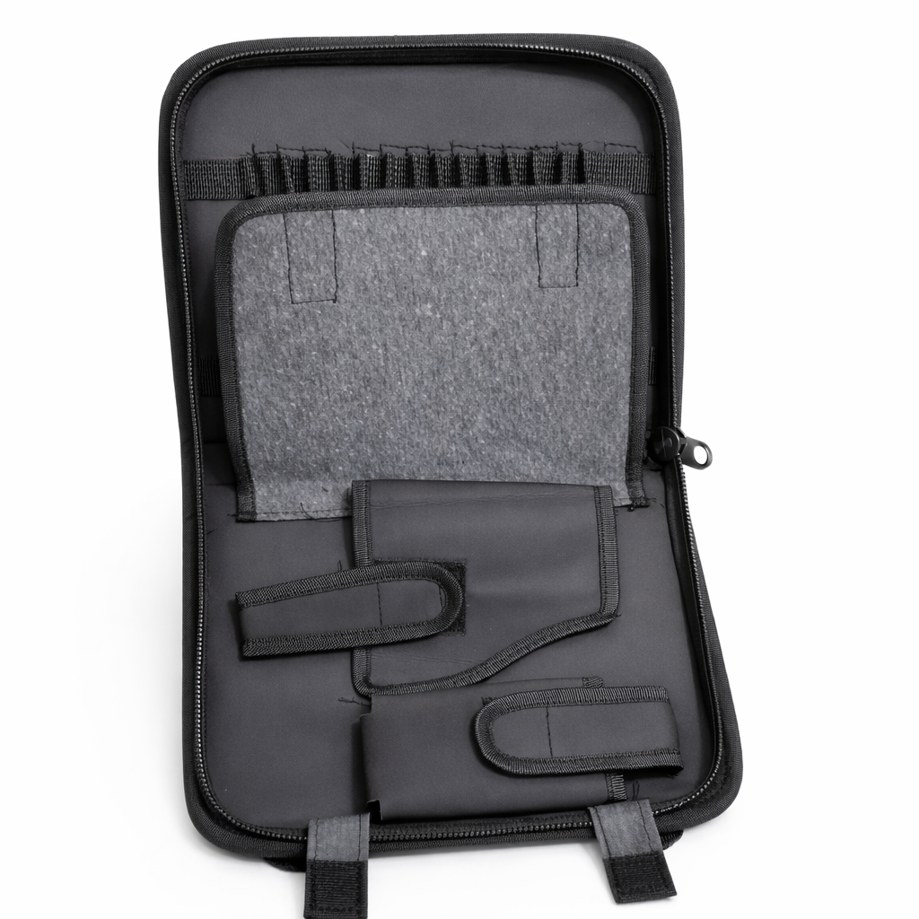 Tactical Hard Shell Pistol Carry Case with Secure Zip Lock