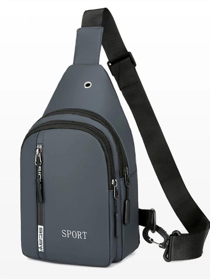 Premium Men’s Tactical Chest Sling Bag for Travel & Hiking - Black - Image 7