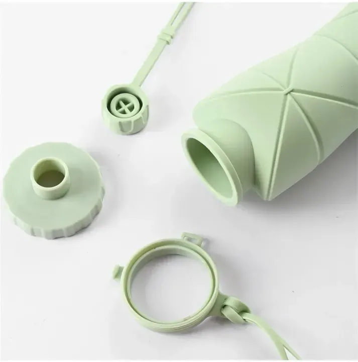 600ml Silicone Foldable Water Bottle | Portable Collapsible Bottle