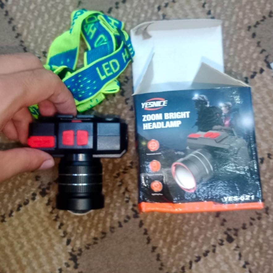YESNICE YES-621 Rechargeable Zoom Bright Headlamp with Focus - Image 3
